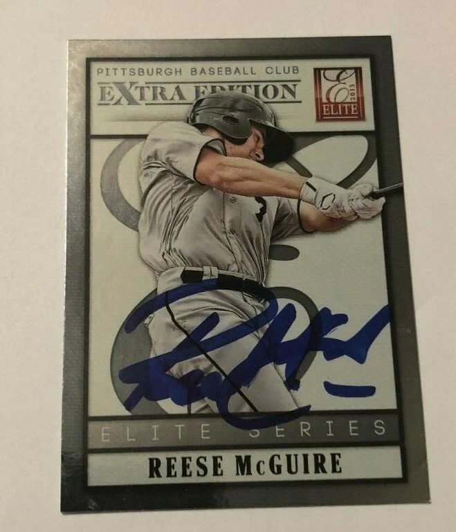 REESE MCGUIRE SIGNED 2013 PANINI ELITE SERIES PROSPECT ROOKIE CARD AUTO