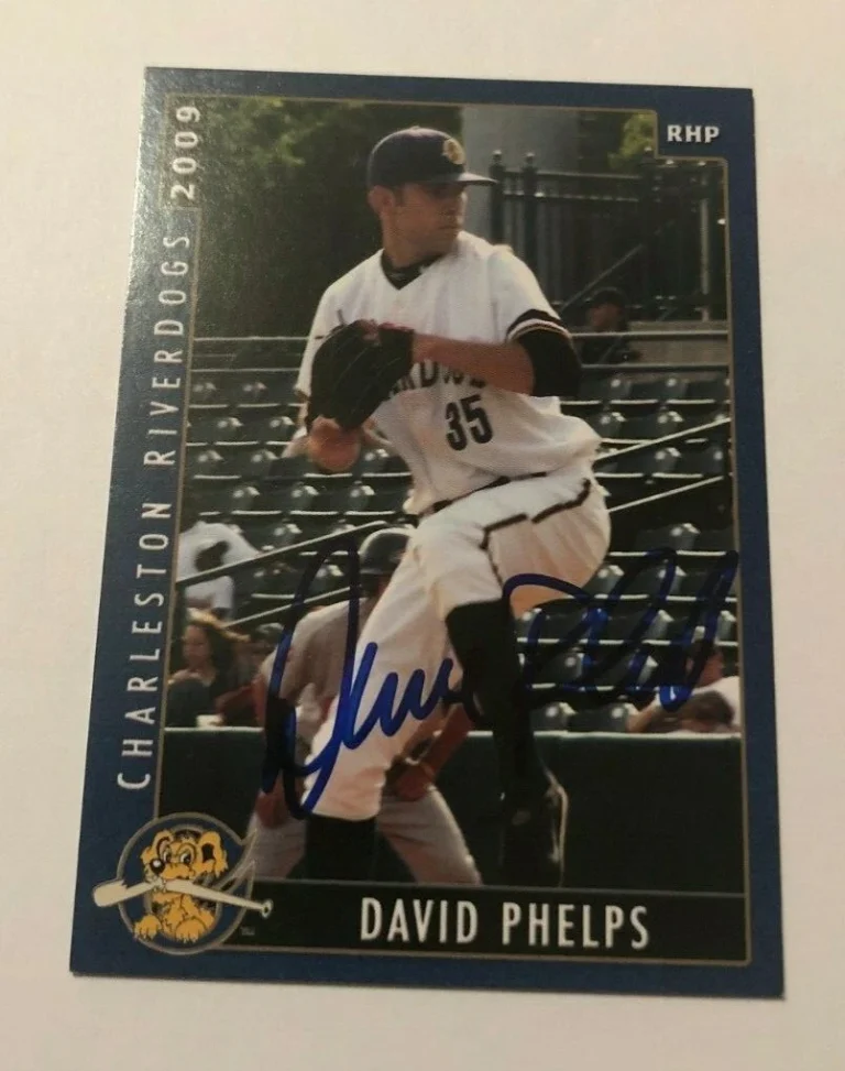 DAVID PHELPS SIGNED 2009 CHARLESTON RIVERDOGS PROSPECT ROOKIE CARD AUTO