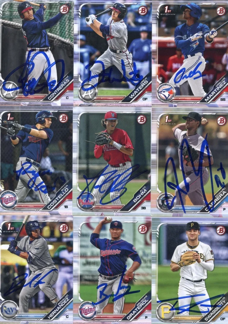 BRUSDAR GRATEROL SIGNED 2019 BOWMAN PROSPECT ROOKIE CARD AUTO