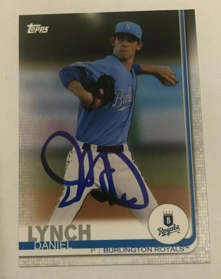 DANIEL LYNCH SIGNED 2019 TOPPS PRO DEBUT PROSPECT ROOKIE CARD AUTO