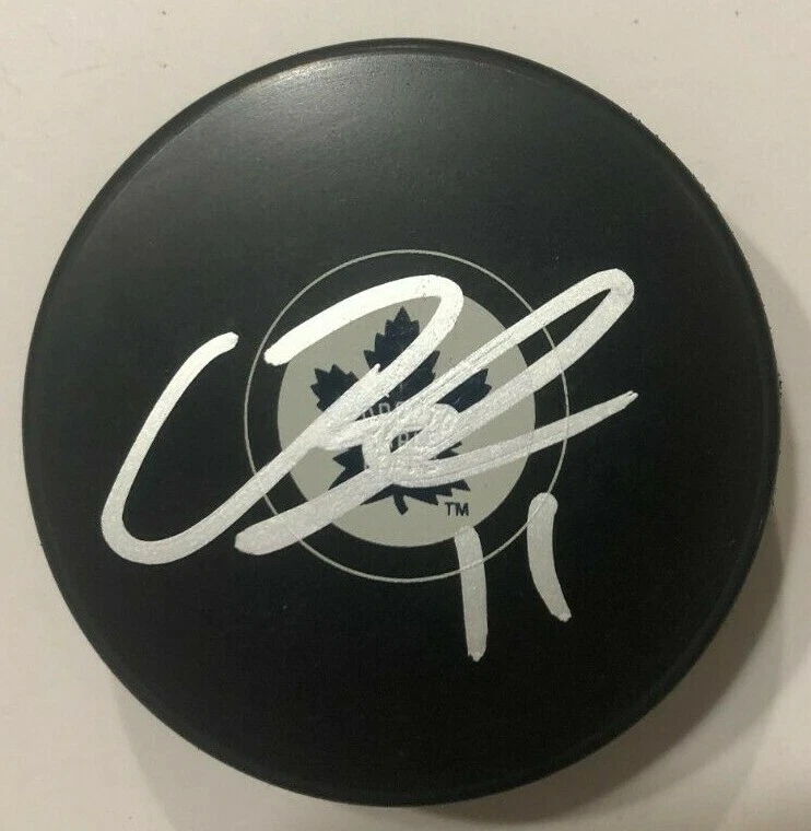 COLIN BLACKWELL SIGNED TORONTO MAPLE LEAFS HOCKEY PUCK W/ CASE COA