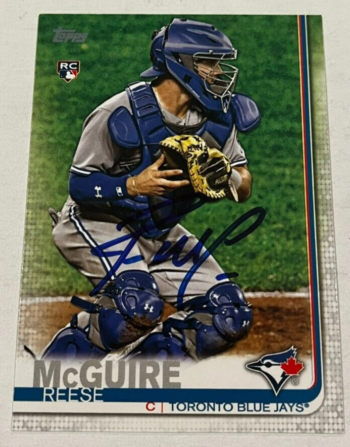 REESE MCGUIRE SIGNED 2019 TOPPS BASEBALL CARD AUTOGRAPH AUTO