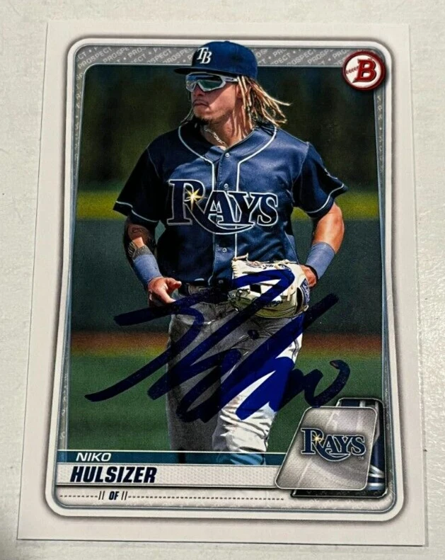 NIKO HULSIZER SIGNED 2020 BOWMAN DRAFT PROSPECT ROOKIE CARD AUTO