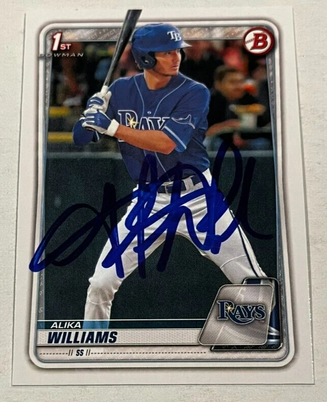 ALIKA WILLIAMS SIGNED 2020 BOWMAN DRAFT PROSPECT ROOKIE CARD AUTO
