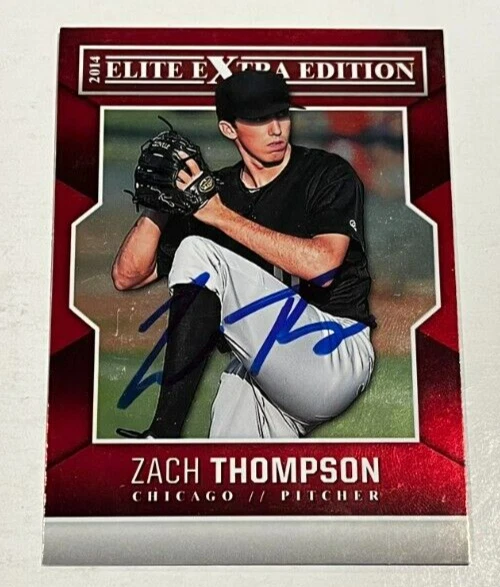 ZACH THOMPSON SIGNED 2014 ELITE EXTRA EDITION ROOKIE BASEBALL CARD AUTO