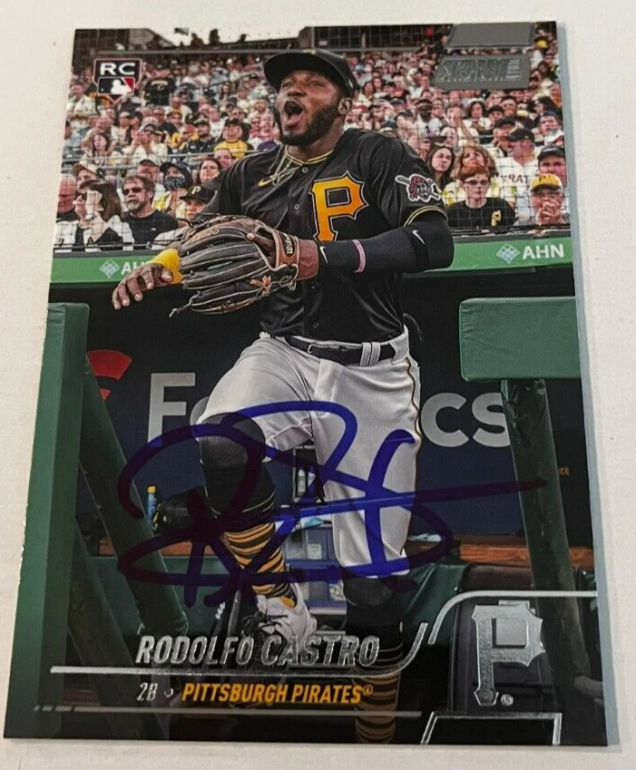 RODOLFO CASTRO SIGNED 2022 TOPPS STADIUM CLUB BASEBALL CARD AUTO
