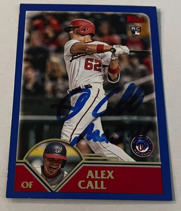 ALEX CALL SIGNED 2023 TOPPS ARCHIVES BASEBALL CARD AUTO