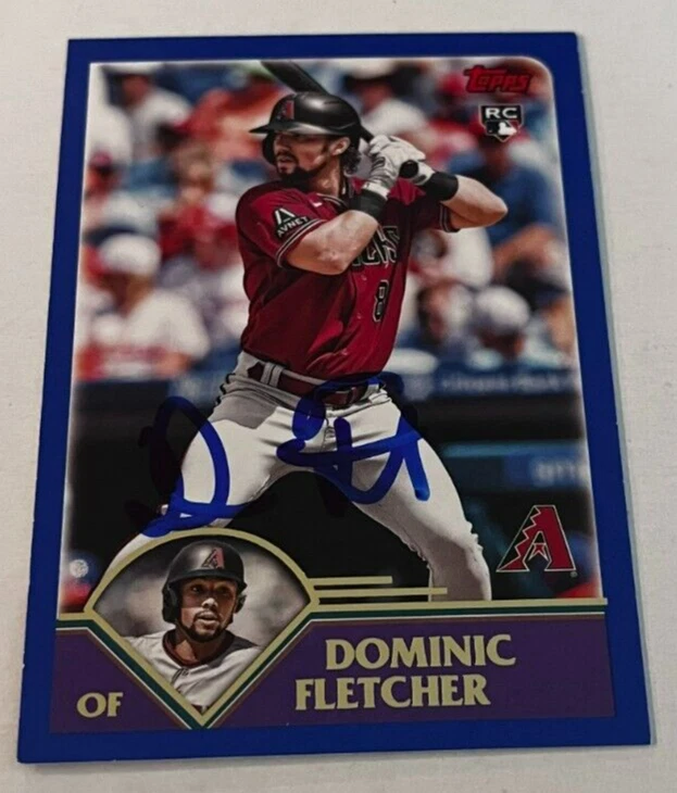 DOMINIC FLETCHER SIGNED 2023 TOPPS ARCHIVES BASEBALL CARD AUTO