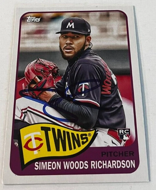 SIMEON WOODS RICHARDSON SIGNED 2023 TOPPS ARCHIVES BASEBALL CARD AUTO
