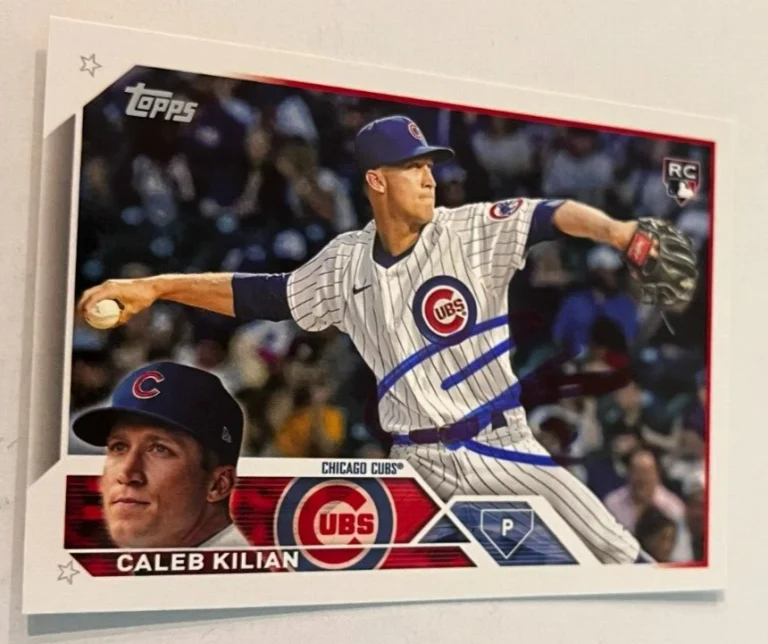 CALEB KILIAN SIGNED 2023 TOPPS BASEBALL CARD AUTO