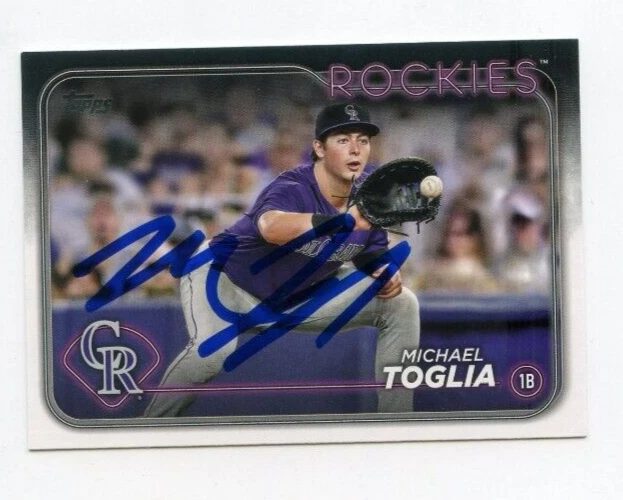 MICHAEL TOGLIA SIGNED 2024 TOPPS BASEBALL CARD AUTO