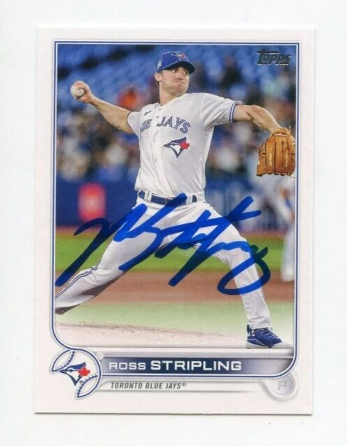 ROSS STRIPLING SIGNED 2022 TOPPS BASEBALL CARD AUTO