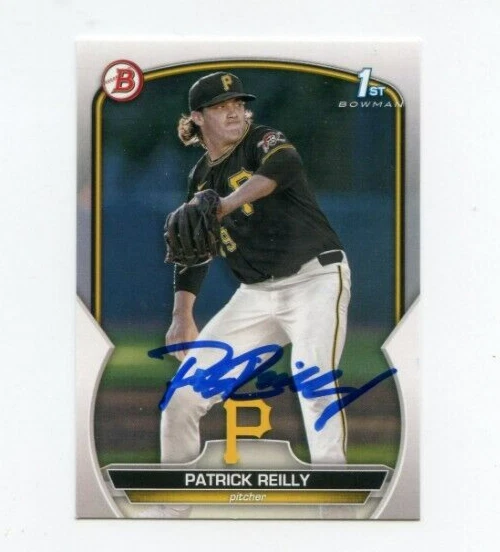 PATRICK REILLY SIGNED 2023 BOWMAN DRAFT BASEBALL CARD AUTO