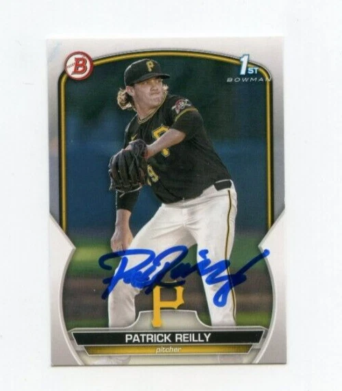 PATRICK REILLY SIGNED 2023 BOWMAN DRAFT BASEBALL CARD AUTO