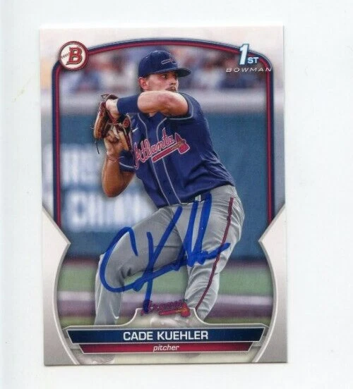 CADE KUEHLER SIGNED 2023 BOWMAN DRAFT BASEBALL CARD AUTO