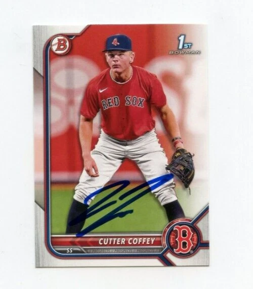 CUTTER COFFEY SIGNED 2022 BOWMAN DRAFT BASEBALL CARD AUTO