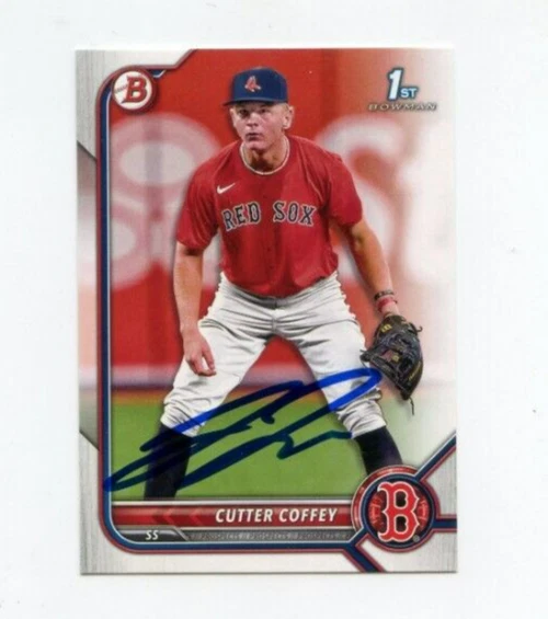 CUTTER COFFEY SIGNED 2022 BOWMAN DRAFT BASEBALL CARD AUTO