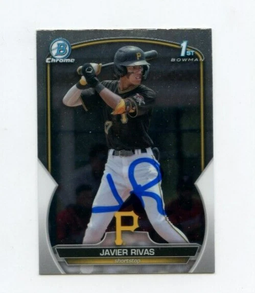 JAVIER RIVAS SIGNED 2023 BOWMAN CHROME CARD AUTO