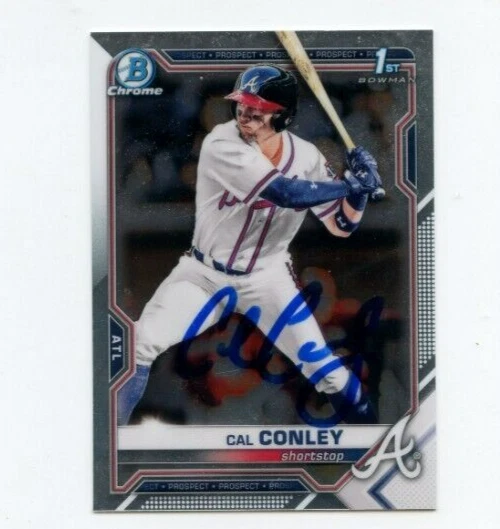 CAL CONLEY SIGNED 2021 BOWMAN CHROME DRAFT CARD AUTO