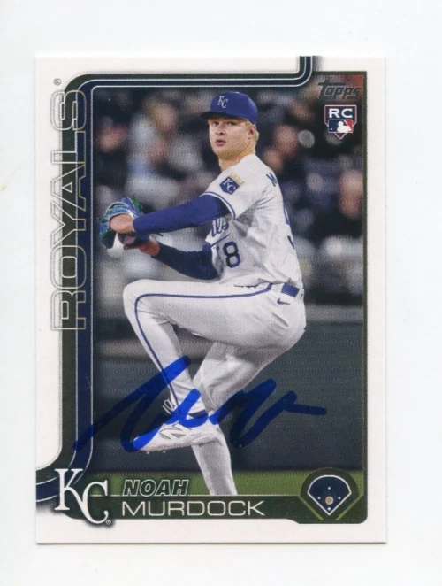 NOAH MURDOCK SIGNED AUTOGRAPHED 2025 TOPPS BASEBALL CARD AUTO