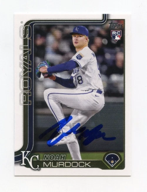 NOAH MURDOCK SIGNED AUTOGRAPHED 2025 TOPPS BASEBALL CARD AUTO