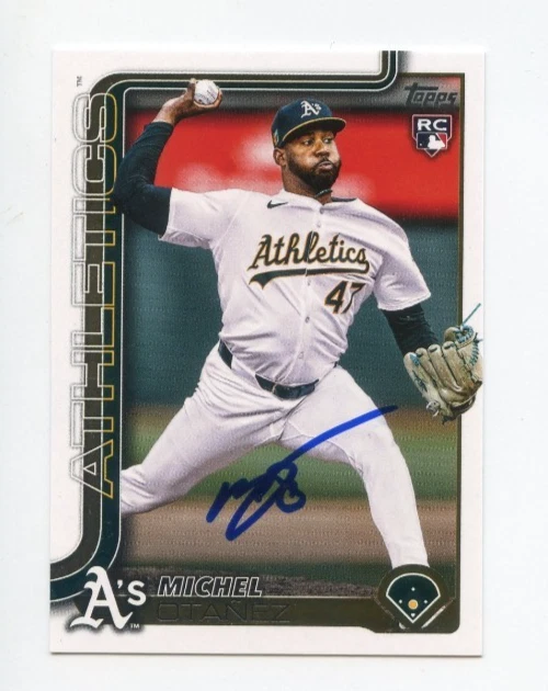 MICHEL OTANEZ SIGNED AUTOGRAPHED 2025 TOPPS BASEBALL CARD AUTO