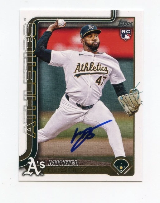 MICHEL OTANEZ SIGNED AUTOGRAPHED 2025 TOPPS BASEBALL CARD AUTO