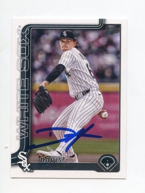 DAVIS MARTIN SIGNED AUTOGRAPHED 2025 TOPPS BASEBALL CARD AUTO