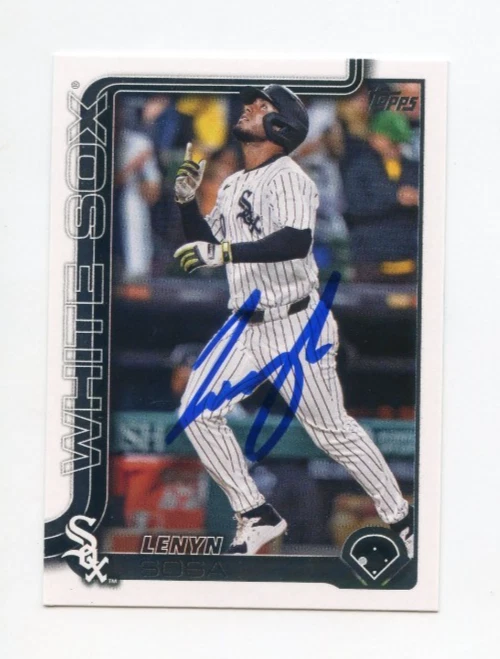 LENYN SOSA SIGNED AUTOGRAPHED 2025 TOPPS BASEBALL CARD AUTO