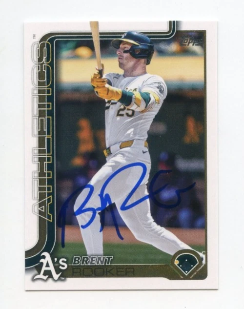 BRENT ROOKER SIGNED AUTOGRAPHED 2025 TOPPS BASEBALL CARD AUTO