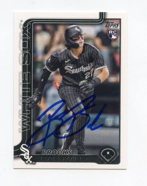 BROOKS BALDWIN SIGNED AUTOGRAPHED 2025 TOPPS BASEBALL CARD AUTO