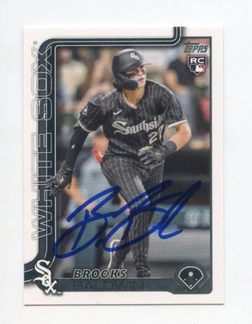 BROOKS BALDWIN SIGNED AUTOGRAPHED 2025 TOPPS BASEBALL CARD AUTO