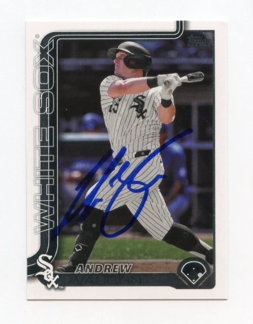 ANDREW VAUGHN SIGNED AUTOGRAPHED 2025 TOPPS BASEBALL CARD AUTO