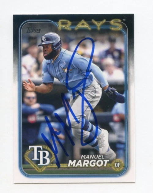 MANUEL MARGOT SIGNED AUTOGRAPHED 2024 TOPPS BASEBALL CARD AUTO