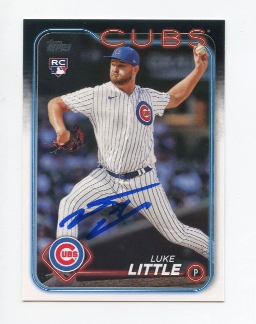 LUKE LITTLE SIGNED AUTOGRAPHED 2024 TOPPS BASEBALL CARD AUTO