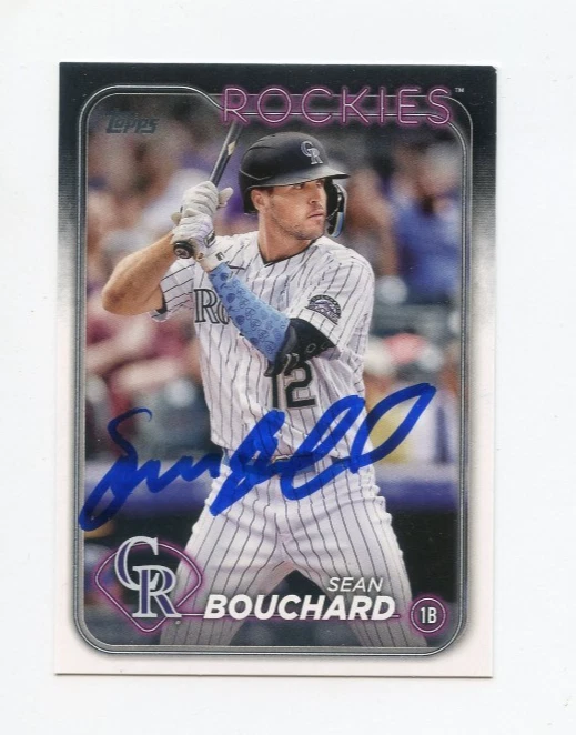SEAN BOUCHARD SIGNED AUTOGRAPHED 2024 TOPPS BASEBALL CARD AUTO