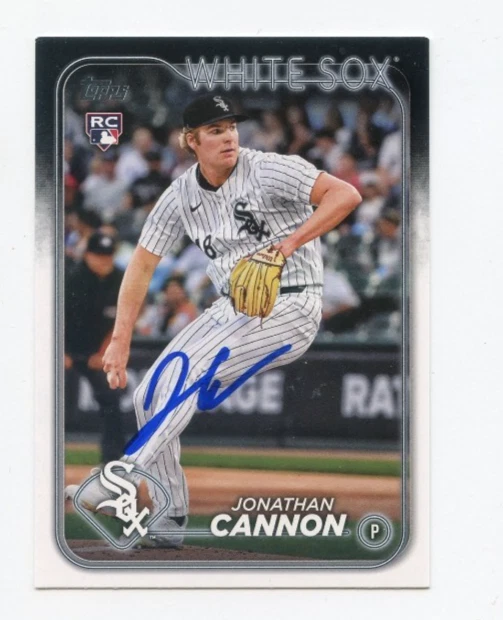 JONATHAN CANNON SIGNED AUTOGRAPHED 2024 TOPPS BASEBALL CARD AUTO