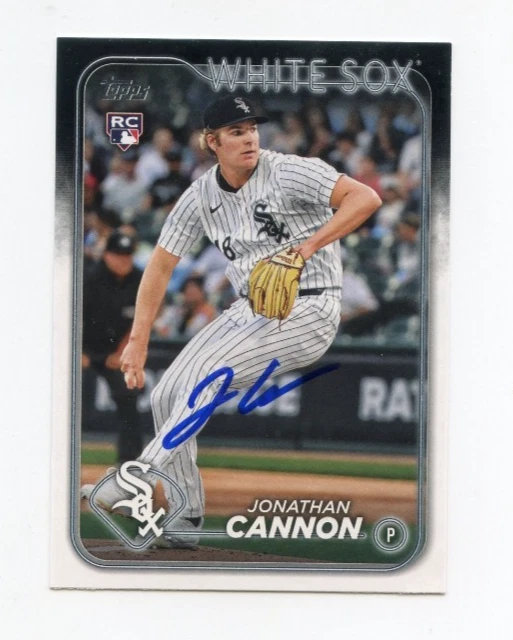 JONATHAN CANNON SIGNED AUTOGRAPHED 2024 TOPPS BASEBALL CARD AUTO