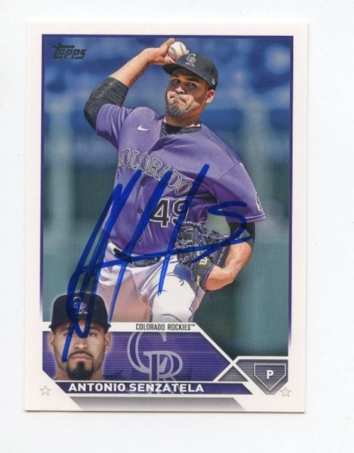 ANTONIO SENZATELA SIGNED AUTOGRAPHED 2023 TOPPS BASEBALL CARD AUTO