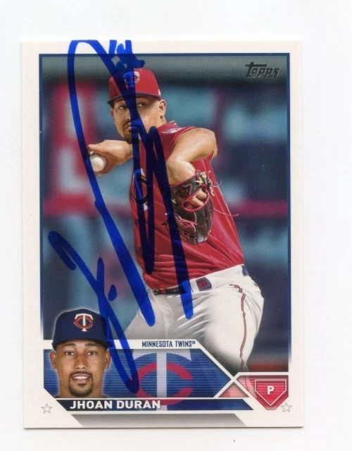 JHOAN DURAN SIGNED AUTOGRAPHED 2023 TOPPS BASEBALL CARD AUTO