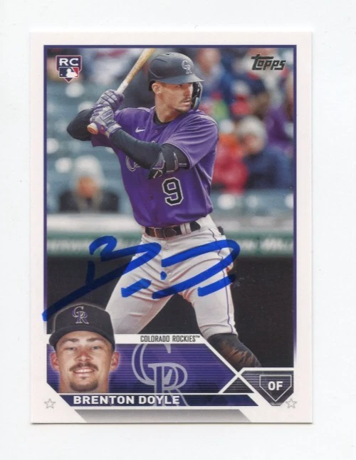 BRENTON DOYLE SIGNED AUTOGRAPHED 2023 TOPPS BASEBALL CARD AUTO