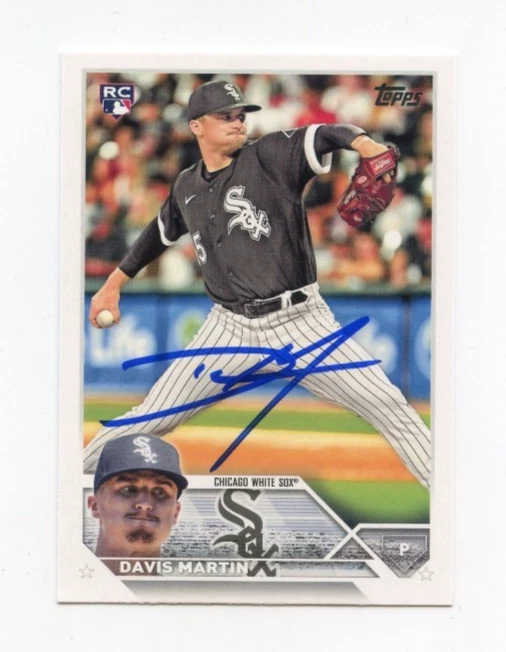 DAVIS MARTIN SIGNED AUTOGRAPHED 2023 TOPPS BASEBALL CARD AUTO