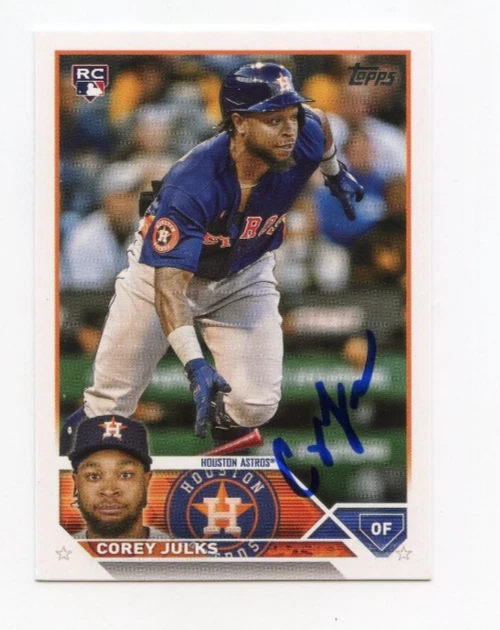 COREY JULKS SIGNED AUTOGRAPHED 2023 TOPPS BASEBALL CARD AUTO