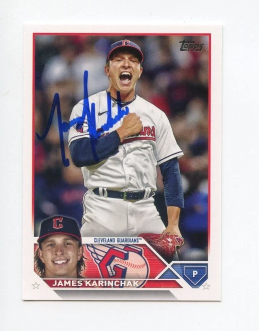 JAMES KARINCHAK SIGNED AUTOGRAPHED 2023 TOPPS BASEBALL CARD AUTO