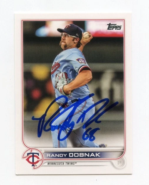 RANDY DOBNAK SIGNED AUTOGRAPHED 2022 TOPPS BASEBALL CARD AUTO