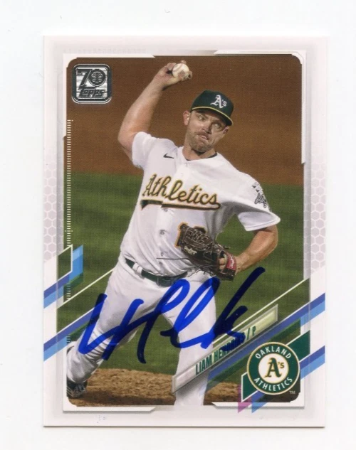 LIAM HENDRIKS SIGNED AUTOGRAPHED 2021 TOPPS BASEBALL CARD AUTO