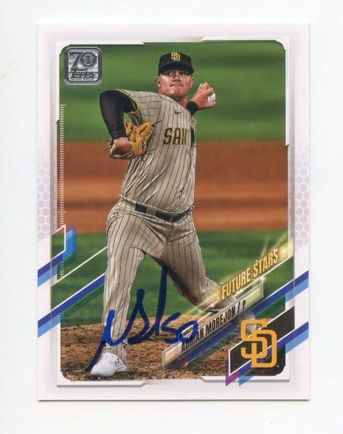ADRIAN MOREJON SIGNED AUTOGRAPHED 2021 TOPPS BASEBALL CARD AUTO