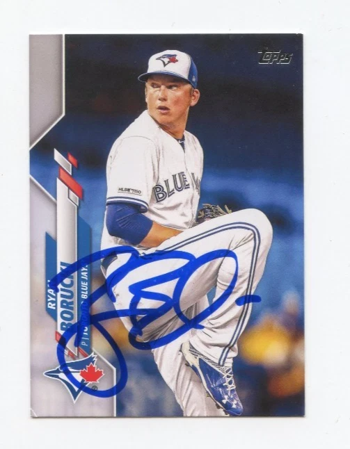 RYAN BORUCKI SIGNED AUTOGRAPHED 2020 TOPPS BASEBALL CARD AUTO