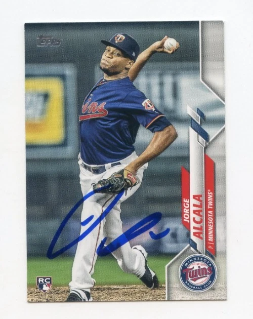 JORGE ALCALA SIGNED AUTOGRAPHED 2020 TOPPS BASEBALL CARD AUTO