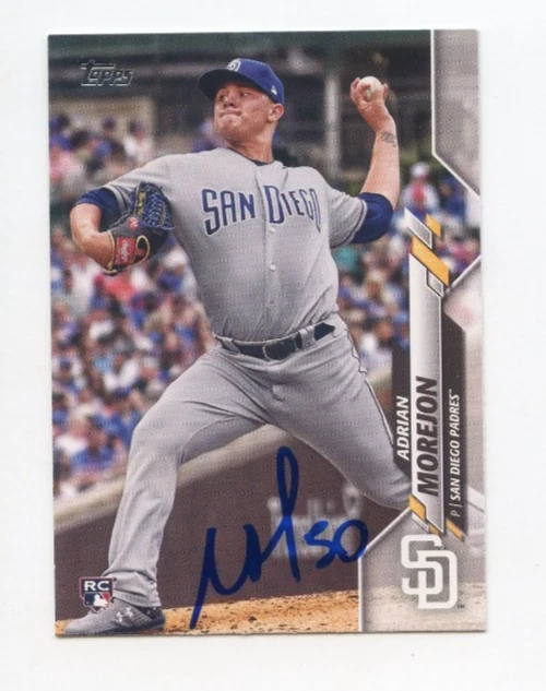 ADRIAN MOREJON SIGNED AUTOGRAPHED 2020 TOPPS BASEBALL CARD AUTO